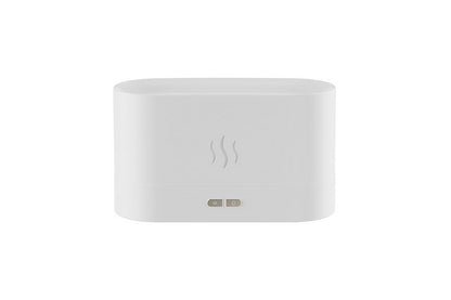 Flame Air Diffuser Humidifier Quiet Aroma Diffuser Noiseless Essential Oil Aromatherapy Diffuser-White
