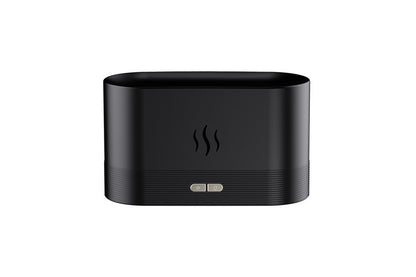 Flame Air Diffuser Humidifier Quiet Aroma Diffuser Noiseless Essential Oil Aromatherapy Diffuser-Black