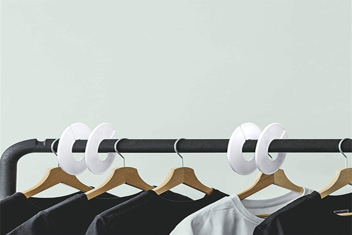 20Pcs Clothing Rack Dividers Round Closet Organizer Hanging Closet Organizer Space Saving Pants Clip Hangers