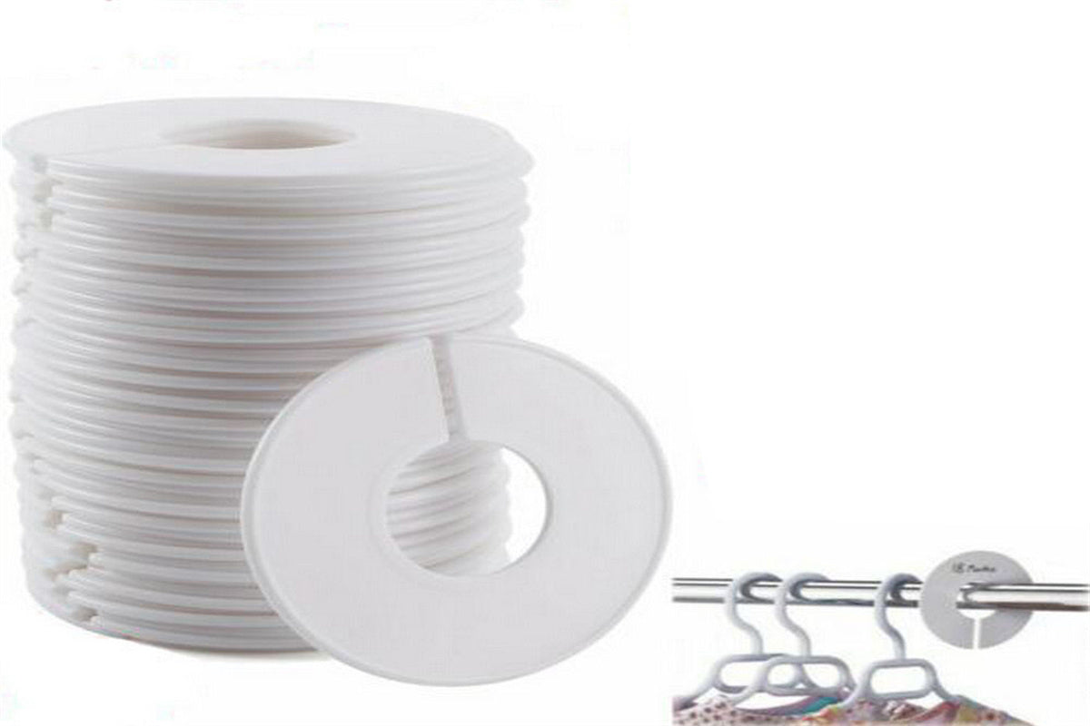 20Pcs Clothing Rack Dividers Round Closet Organizer Hanging Closet Organizer Space Saving Pants Clip Hangers