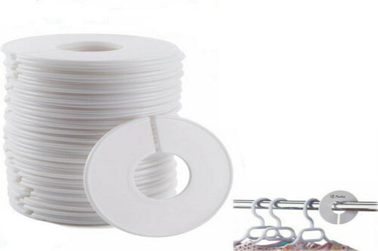 20Pcs Clothing Rack Dividers Round Closet Organizer Hanging Closet Organizer Space Saving Pants Clip Hangers