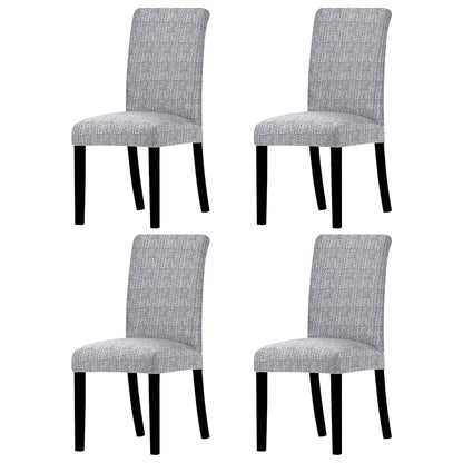 Chair Cover 4pcs Stretch Chair Cover Washable Dining Room Chair Slipcovers Spandex Chair Slipcover - Style 4