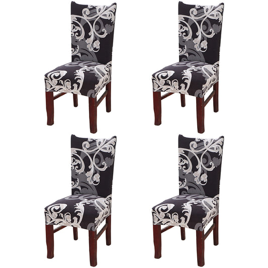 Chair Cover 4pcs Stretch Chair Cover Washable Dining Room Chair Slipcovers Spandex Chair Slipcover - Style 2