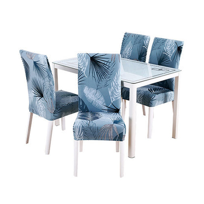 Chair Cover 4pcs Flower Printed Chair Cover Washable Stretch Banquet Hotel Dining Room Arm Office Chair Cover - Style 2