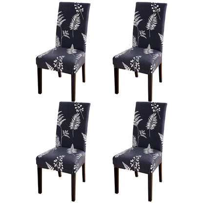 Chair Cover 4pcs Flower Printed Chair Cover Washable Stretch Banquet Hotel Dining Room Arm Office Chair Cover - Style 5