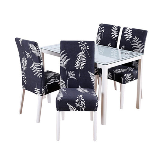 Chair Cover 4pcs Flower Printed Chair Cover Washable Stretch Banquet Hotel Dining Room Arm Office Chair Cover - Style 5