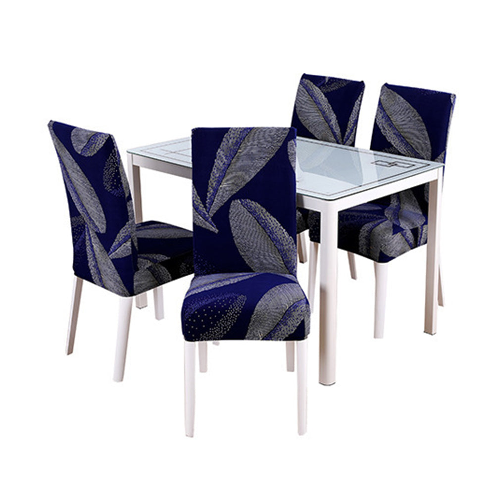 Chair Cover 4pcs Flower Printed Chair Cover Washable Stretch Banquet Hotel Dining Room Arm Office Chair Cover - Style 9