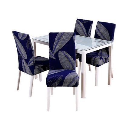Chair Cover 4pcs Flower Printed Chair Cover Washable Stretch Banquet Hotel Dining Room Arm Office Chair Cover - Style 9