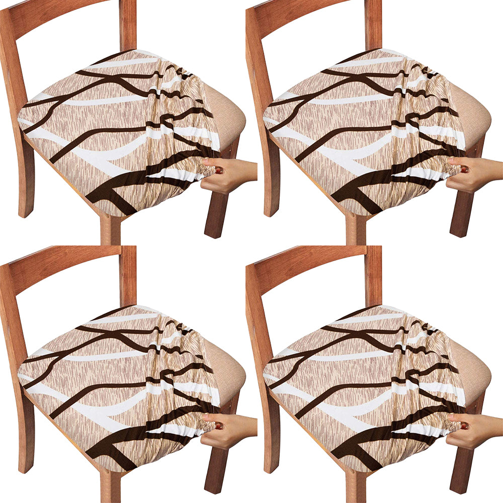 Chair Cover Stretch Printed Chair Covers Chair Seat Slipcovers -Stripe