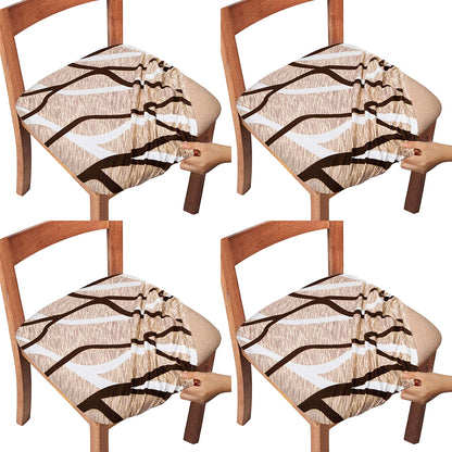 Chair Cover Stretch Printed Chair Covers Chair Seat Slipcovers -Stripe