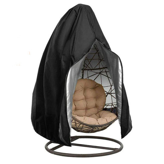 Chair Cover Oslimea Patio Hanging Egg Chair Cover Durable Lightweight Waterproof Egg Swing -Black