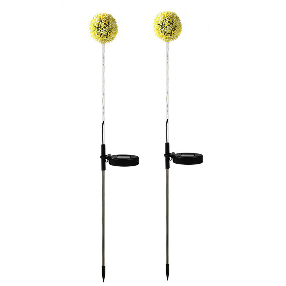 2Pcs Dandelion Garden Lights Solar Lights Outdoor Garden Decor