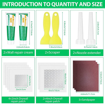 Drywall Repairs Patch Kit Wall Mending Agent Plaster Wall Repair Patch