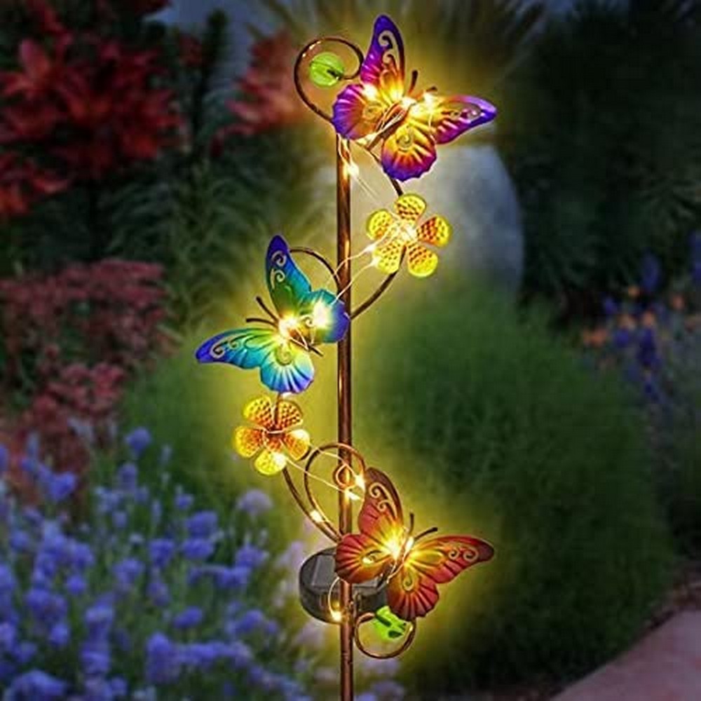 Butterfly Solar Garden Lights Outdoor Garden Decor