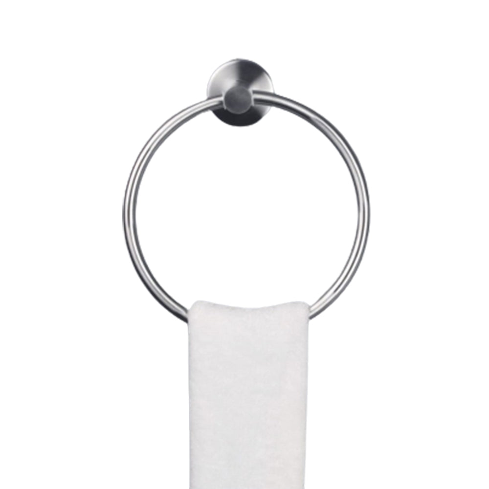 Set of 7 Pcs Bathroom Hardware Set Wall Mount Towel Holder Paper Holder Bundle Silver