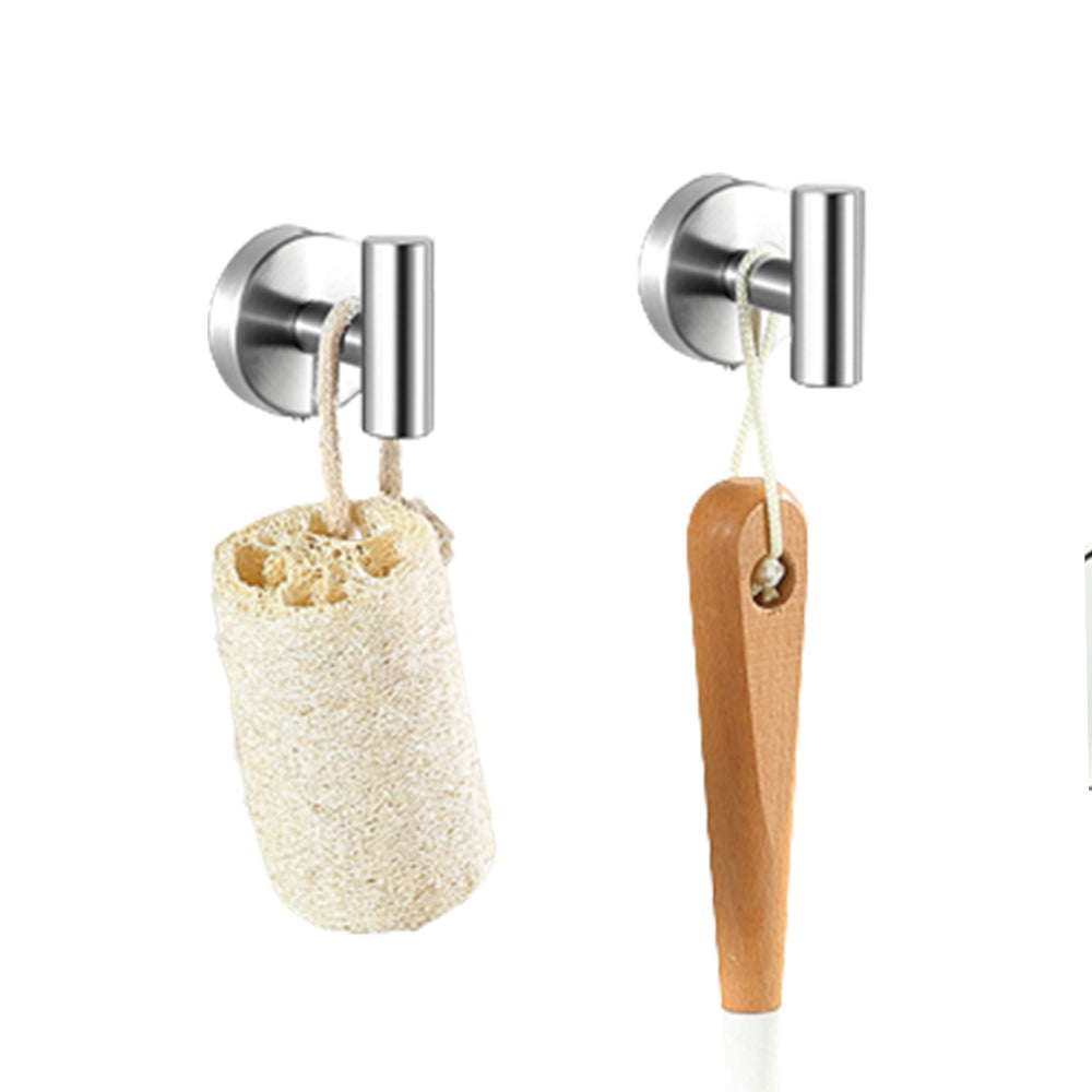 Set of 7 Pcs Bathroom Hardware Set Wall Mount Towel Holder Paper Holder Bundle Silver