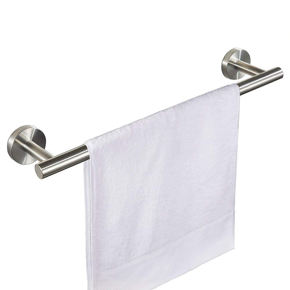 Set of 7 Pcs Bathroom Hardware Set Wall Mount Towel Holder Paper Holder Bundle Silver