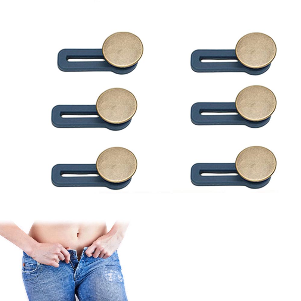 6Pcs Button Extenders for Loose Jeans Pants Trousers Waist Metal Extensions Supplies -Style 1