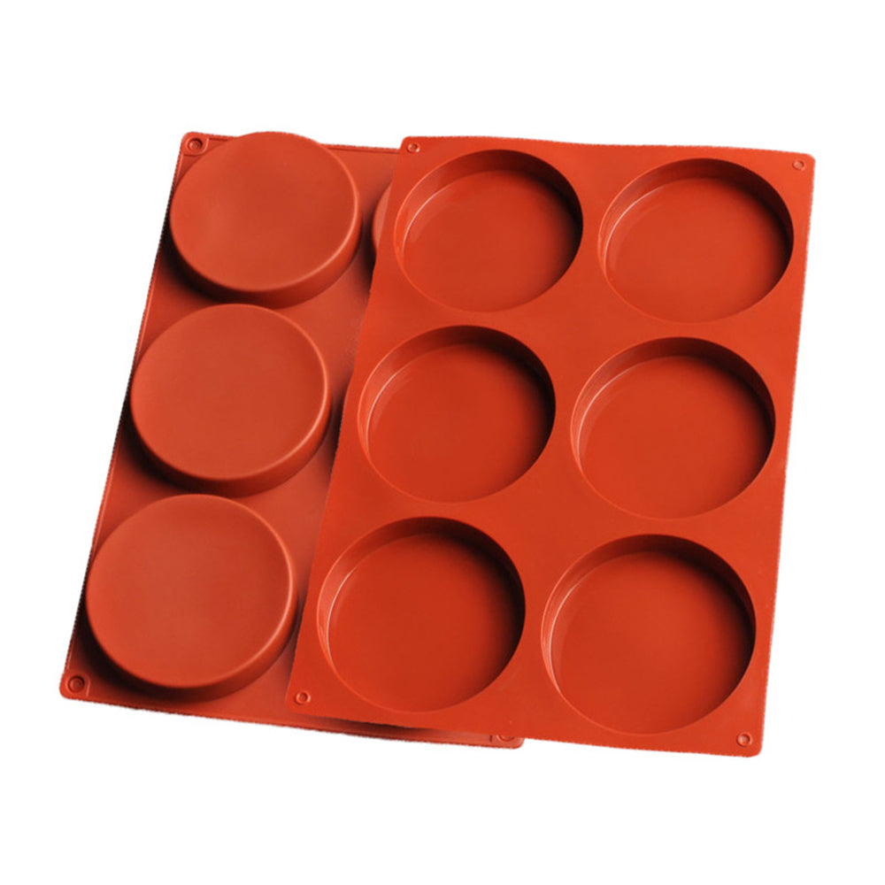 2 Piece Silicone Muffin Top Pans Round Baking Mold