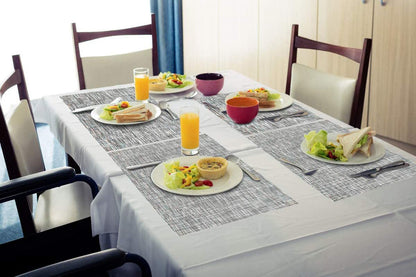 12Pcs Placemat Washable Heat And Stain Resistant Indoor Outdoor Kitchen Durable Place Mats-Gary