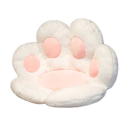 Cute Cat Paw Seat Pad Lazy Sofa Chair Seat Cushion 65 x 60cm White