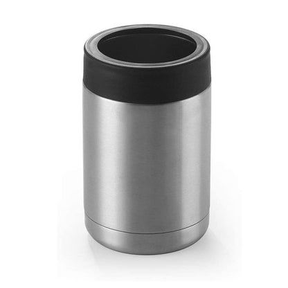 Skinny Can Cooler Double Wall Stainless Steel Insulated Can Holder Bottle Cooler -Steel color
