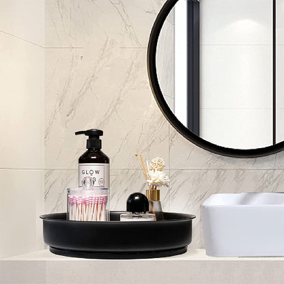 Kitchen Rotating Spice Condiment Storage Rack Bathroom Swivel Tray Organizer