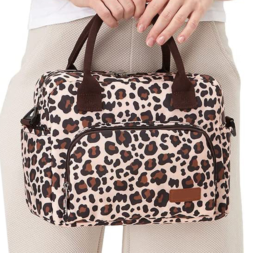 Insulated Lunch Bag Reusable Cooler Lunch Box Freezable Tote Bag for Office Work School Picnic Beach -Style 3