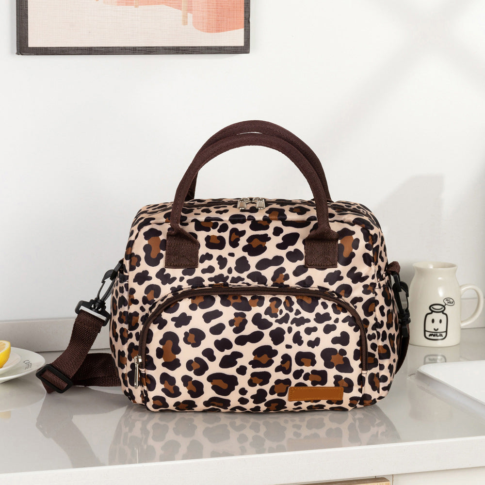 Insulated Lunch Bag Reusable Cooler Lunch Box Freezable Tote Bag for Office Work School Picnic Beach -Style 3