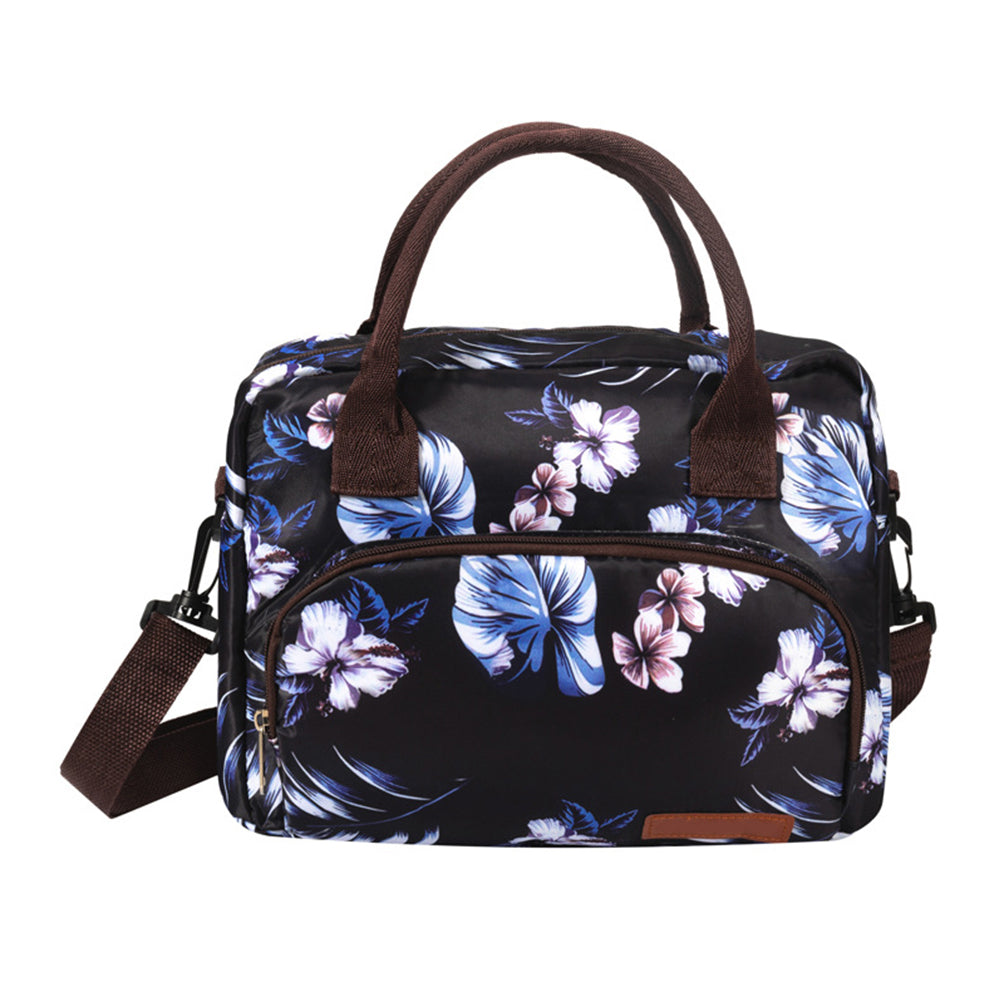 Insulated Lunch Bag Reusable Cooler Lunch Box Freezable Tote Bag for Office Work School Picnic Beach -Style 1