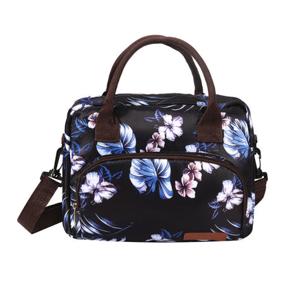 Insulated Lunch Bag Reusable Cooler Lunch Box Freezable Tote Bag for Office Work School Picnic Beach -Style 1