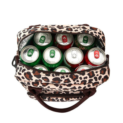 Insulated Lunch Bag Reusable Cooler Lunch Box Freezable Tote Bag for Office Work School Picnic Beach -Style 3