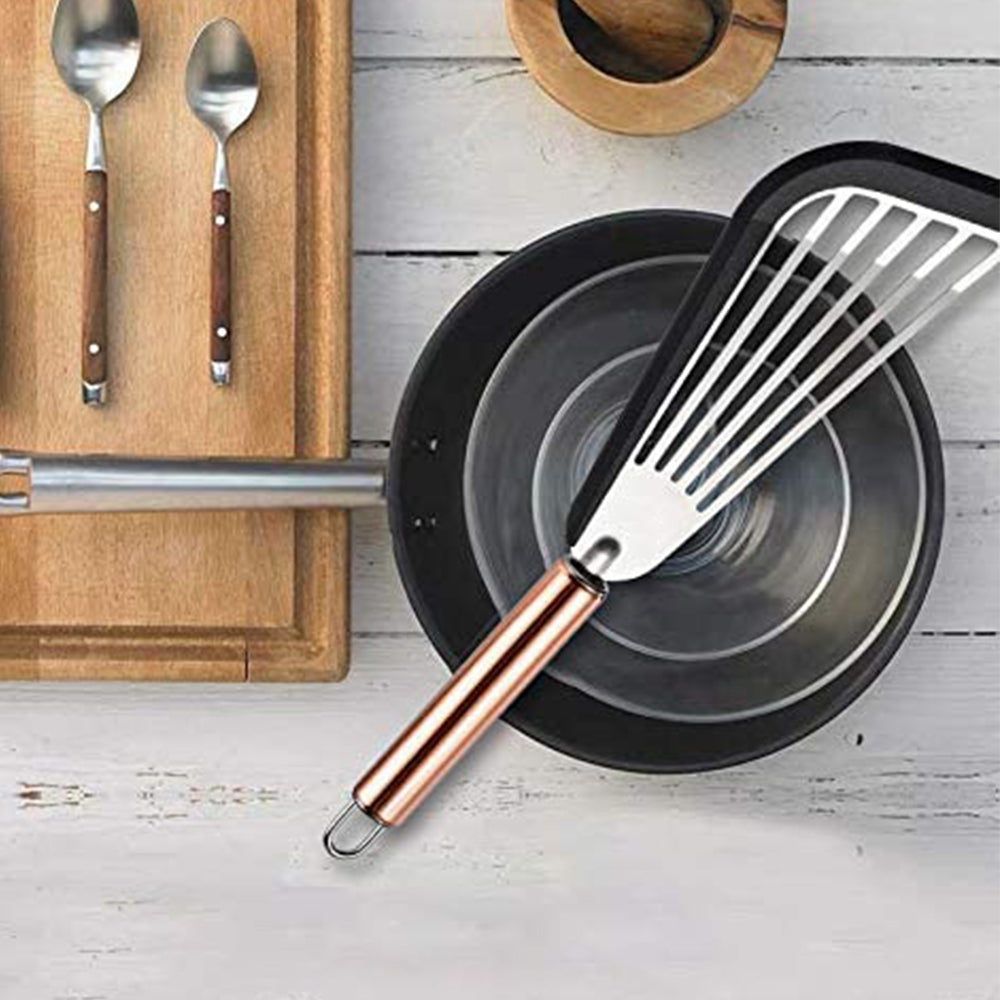 Kitchen Spatula Fish Turner Cooking Slotted Flexible Flipper