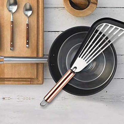 Kitchen Spatula Fish Turner Cooking Slotted Flexible Flipper