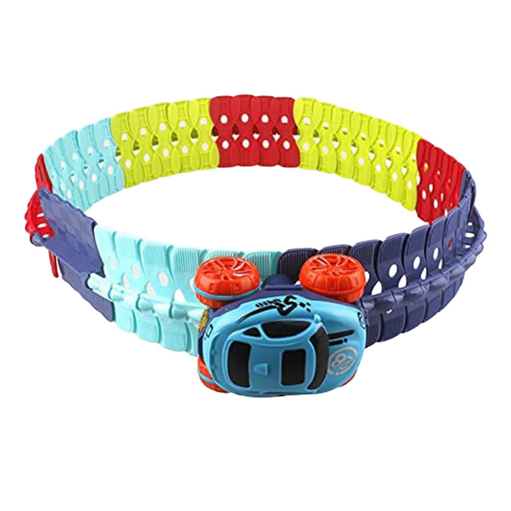 Toy 46piece/set Changeable Track LED Light Up Race Car Flexible Glow Race Track Electric Bendable Car Toy