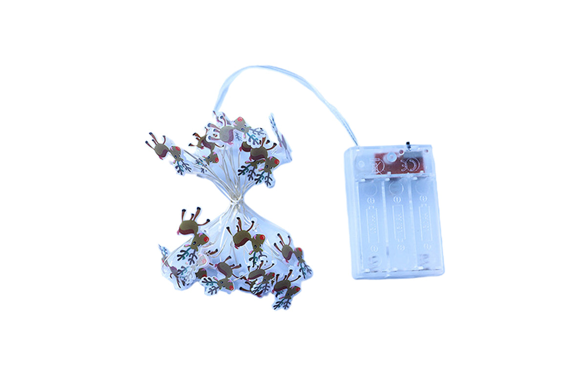 Battery Operated Cane String Lights Christmas Lights For Bedroom Party Xmas Tree Decoration-Fawn