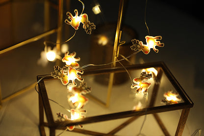 Battery Operated Cane String Lights Christmas Lights For Bedroom Party Xmas Tree Decoration-Fawn