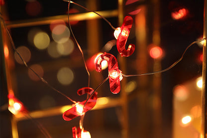 Battery Operated Cane String Lights Christmas Lights For Bedroom Party Xmas Tree Decoration-Walking Stick