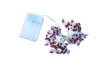 Battery Operated Cane String Lights Christmas Lights For Bedroom Party Xmas Tree Decoration-Santa Claus