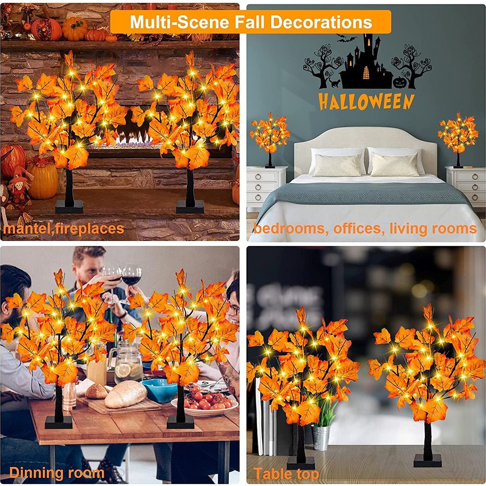 Cherry Blossom Tree Light LED Lighted Flower Desk Lamp Bonsai Tree Table Lamp-Style 2