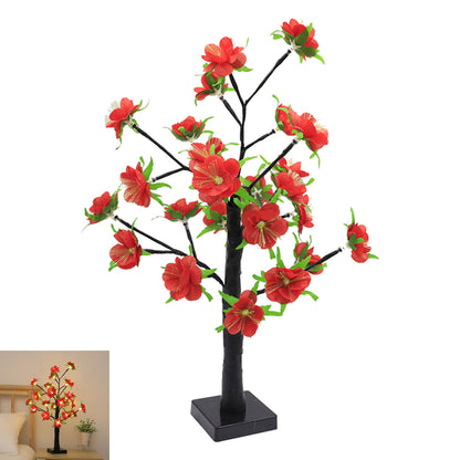 Cherry Blossom Tree Light LED Lighted Flower Desk Lamp Bonsai Tree Table Lamp-Style 1
