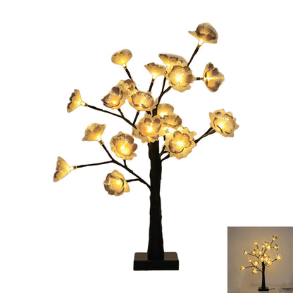 Cherry Blossom Tree Light LED Lighted Flower Desk Lamp Bonsai Tree Table Lamp-Style 3
