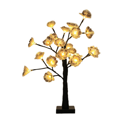 Cherry Blossom Tree Light LED Lighted Flower Desk Lamp Bonsai Tree Table Lamp-Style 3