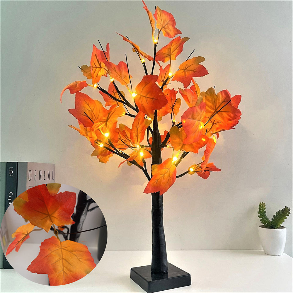 Cherry Blossom Tree Light LED Lighted Flower Desk Lamp Bonsai Tree Table Lamp-Style 2