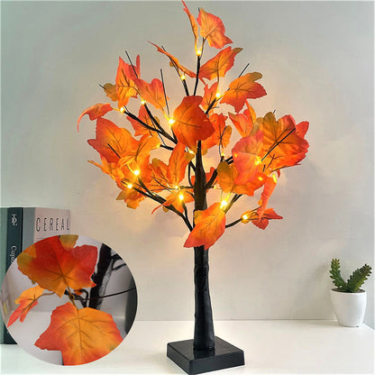 Cherry Blossom Tree Light LED Lighted Flower Desk Lamp Bonsai Tree Table Lamp-Style 2