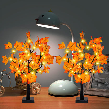 Cherry Blossom Tree Light LED Lighted Flower Desk Lamp Bonsai Tree Table Lamp-Style 2