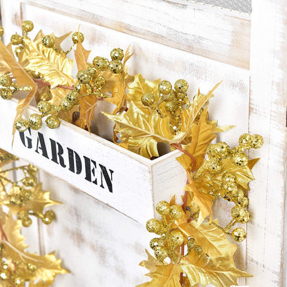 Red Berry Christmas Garland Flexible Artificial Berry Garland for Indoor Outdoor Fireplace Decoration-Style 3