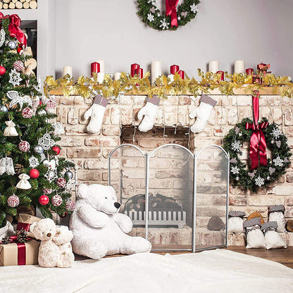 Red Berry Christmas Garland Flexible Artificial Berry Garland for Indoor Outdoor Fireplace Decoration-Style 3