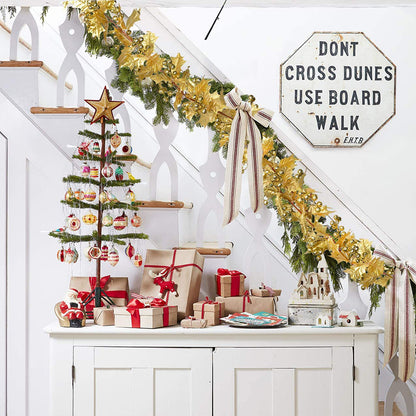 Red Berry Christmas Garland Flexible Artificial Berry Garland for Indoor Outdoor Fireplace Decoration-Style 3