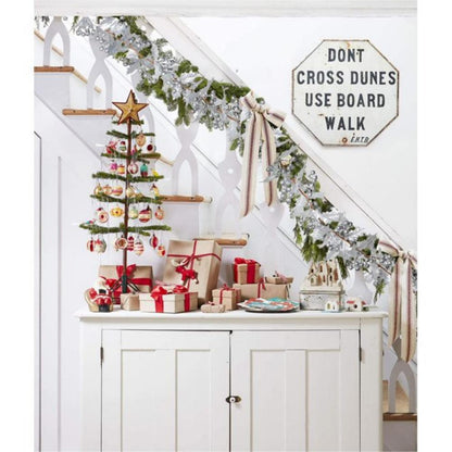 Red Berry Christmas Garland Flexible Artificial Berry Garland for Indoor Outdoor Fireplace Decoration-Style 4